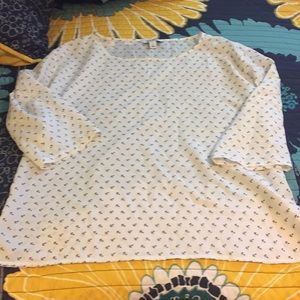 Old Navy 3/4 Sleeve Anchor Blouse